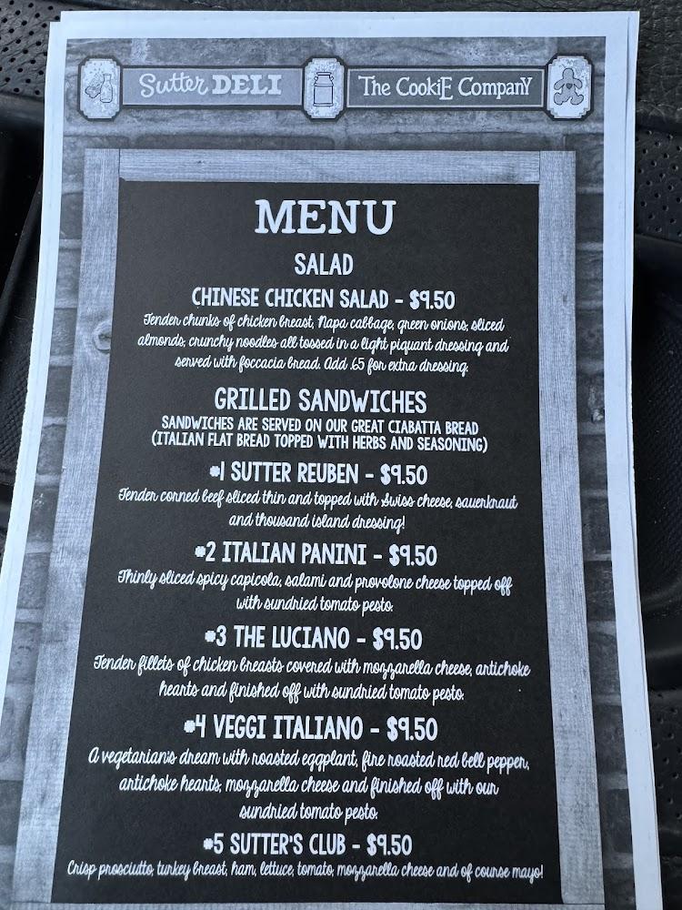 Sutter Deli Menu image 1